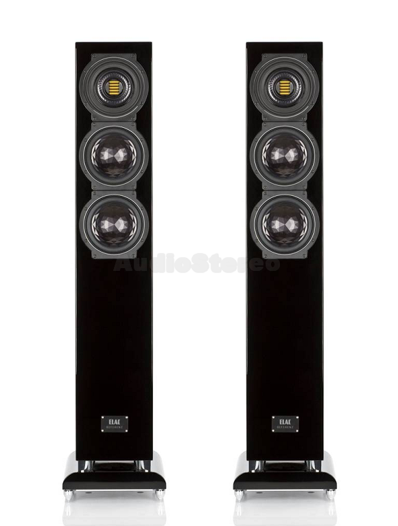 ELAC FS 507 VX-JET black high gloss finish front view